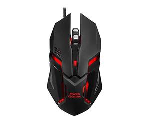 MARSGAMING MRM0 Optical Gaming Mouse Right-hand, Optical, USB, 4000 DPI, 146 g, Black