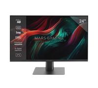 MARSGAMING MV-24, Monitor 24” IPS FHD 120Hz, HDR10 1ms, FreeSync e G-SYNC, Monitor PC Altoparlanti Integrati, Inclinazione 25°, Low Blue Light e Flicker Free, HDMI + DisplayPort + Jack 3,5mm, Nero