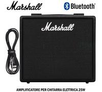 MARSHALL Code 25 AMPLIFICATORE FX PER CHITARRA 25W EFFETTI USB Bluetooth + CAVO