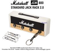 MARSHALL Jack Rack White JCM800 Portachiavi da parete con 4 jack chitarra Plug