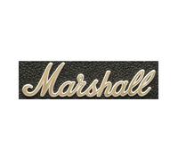 MARSHALL LOGO MARK Gold LOGO00008 Amplificatore tipo vintage piccolo 150mm x ...