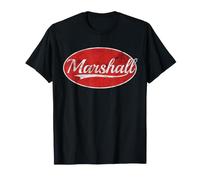 Marshall Vintage Varsity Style Athletic Lettering Maglietta