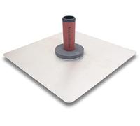 MARSHALLTOWN Cazzuola Hawk Trowel con manico DuraSoft in magnesio, dimensioni della cazzuola 330x330 mm, per muratori a secco e stuccatori, Argento