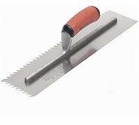 Marshalltown Cazzuola piatta in acciaio al carbonio da ¼" con manico DuraSoft (lama da 28 x 11,4 cm) con gancio