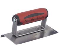 MARSHALLTOWN Frattazzo per bordi, estremità curve, manico Durasoft, R 10 mm, L 13 mm, acciaio al carbonio, dimensioni: 152x76 mm