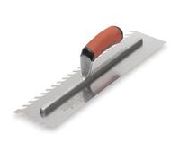 Marshalltown Lf1216sd, 1/2 "Acciaio al Carbonio LayFlat Notch Trowel-DuraSoft Manico (40,6 x 10,2 cm) w/Gancio Unisex, Multicolore, Taglia Unica