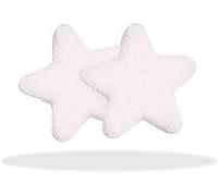 Marshmallow a Forma di Cuore e Stelle, Rosa, Confezione da 900g (Stelle Bianche)