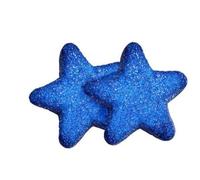 Marshmallow a Forma di Cuore e Stelle, Rosa, Confezione da 900g (Stelle Blu)