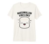 Marshmallow Vibes Only Cute Kawaii Dolce Grafica Maglietta Premium
