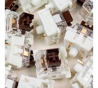 MarsHopper OUTEMU - Interruttori a 3 pin, hot swappable, equivalente Cherry MX, confezione di ricambio fai da te per tastiere meccaniche da gioco (marrone, 30 pezzi)