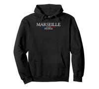 Marsiglia Francia Viaggio Vintage Felpa con Cappuccio