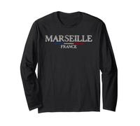 Marsiglia Francia Viaggio Vintage Maglia a Manica
