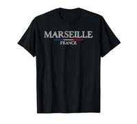Marsiglia Francia Viaggio Vintage Maglietta