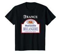 Marsiglia Francia Vintage Artisan Bread Bakery Sign Design Maglietta