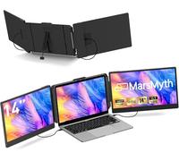 MarsMyth S2 14 '' Triple Monitor per Laptop Screen Extender, Dual Monitor 1080P HD, Plug & Play, Estensore Monitor Laptop per 13-17 '', compatibile con tutti i computer portatili
