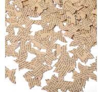 Marspark 1200 coriandoli per pagine di libri, 2,5 cm, vintage, per giornali, matrimoni, tavoli, decorazioni per feste a tema, feste di compleanno, scenografia, addio al nubilato (farfalla, kaki)