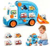 Marstone Montessori, giocattolo per bambini con pista da corsa e gioco abbinato a partire da 1, 2, 3 anni, giocattolo per bambini con musica e luce per 18-24 mesi, giocattolo educativo STEM, regalo