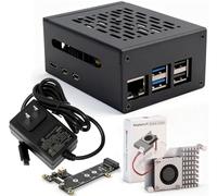 Marstudy Custodia in metallo di alta qualità con cappello PCIe NVMe e sistema di cuscinetti a basso rumore Fan e dissipatori di calore Cambo per Raspberry Pi 5
