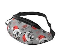 Marsupi A Tracolla Christmas Cat Faces, Tattico Marsupi Con Cerniera Marsupi Sportivi Resistente Bum Bag Per Concerti Palestra Escursioni