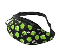 Marsupi A Tracolla Cute Green Frogs Butterflies, Marsupi Da Donna Multiuso Marsupi Uomo Traspirante Fanny Pack Bag Per Mobile Telefono Ciclismo Donna