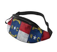 Marsupi Alla Moda North Carolina Flag Retro, Marsupi Sportivo Leggero Tattica Militare Borsello Con Cerniera Borsa A Vita Per Trekking Sportivo Attività