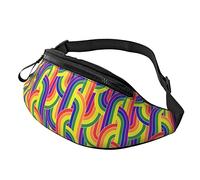Marsupi Alla Moda Rainbow Stripes, Marsupi A Tracolla Pratico Marsupi Sportivo Leggero Marsupi Portasoldi Per Escursionismo Camminata Bicicletta