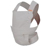 marsupi Breeze Marsupio per Neonati e Bambini fino a 15 kg - marsupio leggero e arieggiato - Con chiusura a strappo - Sistema di fissaggio facile e robusto - Cotone biologico,Light Grey XL