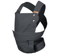 marsupi Marsupio per neonati dalla nascita fino a 15 kg - marsupio leggero e compatto - Con chiusura a strappo - Sistema di fissaggio facile e robusto - Cotone biologico, grey/grey - Large
