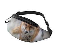 Marsupi Cute Fox da ciclismo da donna con cerniera