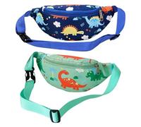 Marsupi da 2 Pezzi con Motivo Dinosauro, Marsupi Carini con Cartoni Animati, Accessori da Viaggio All'Aperto, Marsupi per Bambini, Marsupi Portatili