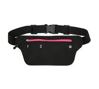Marsupi da corsa, zaino in neoprene resistente e confortevole con cintura elastica regolabile, adatto per uomini e donne per corsa, jogging, palestra e attività all'aperto, adatto (Rosa Rossa)