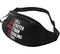 Marsupi Da Donna Faster Than Dialing 911 Regolabile Tattico Marsupi Casual Tattica Militare Borsello Per Camminata Ciclismo Trekking 14X35Cm