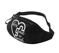 Marsupi Da Donna Love Needs No Words Autism Awareness Moderno Tattico Marsupi Elegante Borsello Da Cintura Per Attività Jogging Uomo 14X35Cm