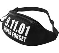 Marsupi Da Donna Remember 911 Never Forget Multifunzione Tattico Marsupi Traspirante Borsa Da Cintura Per Uomo Trekking All'Aperto 14X35Cm