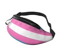 Marsupi Da Donna Resistente Borsa Da Cintura Solid Transgender Pride Flag Regolabile Marsupi Tattica Militare Per Fitness Donna Passeggiate 14X35Cm