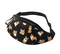 Marsupi Funny Welsh Corgi, Marsupi Sportivi Multiuso Marsupi A Tracolla Leggero Bum Bag Per Sport Palestra Campeggio