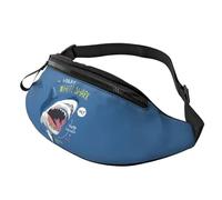 Marsupi Great White Shark Con Foro Per Auricolari Marsupi A Tracolla Regolabile Borsa Da Cintura Per Sportivo Jogging Viaggio 14X35Cm