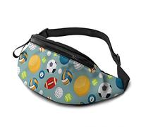 Marsupi regolabili con pallina sportiva colorata con foro per cuffie per allenamento sportivo in viaggio