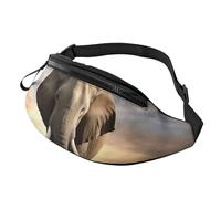 Marsupi Running Elephant Walking Leggero Marsupi Moto Moda Borsa Da Cintura Per Ciclismo Attività Fitness 14X35Cm