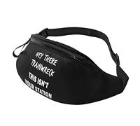 Marsupi Running Hey There Train Wreck, This Isn'T Your Station Leggero Marsupi Tattica Militare Regolabile Waist Bag Per Uomo Concerti Jogging 14X35Cm