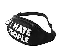 Marsupi Running I Hate People Multifunzione Tattico Marsupi Pratico Borsello Da Cintura Per Passeggiate Fitness Ciclismo 14X35Cm