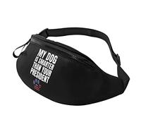 Marsupi Running My Dog Is Smarter Than Your President Resistente Tattico Marsupi Elegante Bum Bag Per Palestra Sportivo All'Aperto 14X35Cm