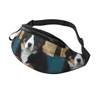 Marsupi Running Puppy Dog Bernese Mountain Elegante Marsupi Moto Regolabile Waist Bag Per Uomo Trekking Ciclismo 14X35Cm