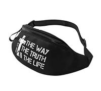 Marsupi Running The Way, Truth, Life John 14 6 Books Verse Christianty Faith Regolabile Marsupi Tattica Militare Multiuso Waist Bag Per Sportivo Jogging All'Aperto 14X35Cm