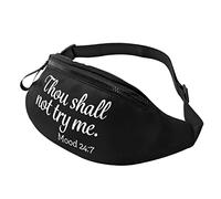 Marsupi Running Thou Shall Not Try Me Mood Regolabile Marsupi Portasoldi Multifunzione Fanny Pack Bag Per Jogging Passeggiate Fitness 14X35Cm