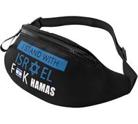 Marsupi Running We I Stand With Israel Multifunzione Marsupi Tattica Militare Regolabile Borsa Da Cintura Per Ciclismo Trekking Passeggiate 14X35Cm