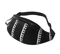 Marsupi Sportivi Black And White Piano Keys Pratico Tattico Marsupi Multiuso Waist Bag Per Donna Concerti Sportivo 14X35Cm