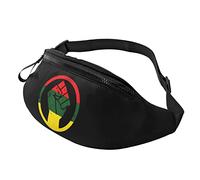 Marsupi Sportivo Black Power Fist Moderno Tattico Marsupi Multifunzione Fanny Pack Bag Per Camminata Escursionismo Jogging 14X35Cm
