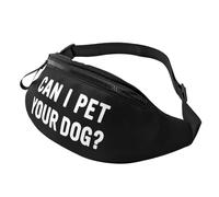 Marsupi Sportivo Can I Pet Your Dog Regolabile Tattico Marsupi Pratico Borsa Da Cintura Per Sportivo Passeggiate Trekking 14X35Cm