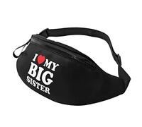 Marsupi Sportivo I Love My Big Sister Multifunzione Marsupi A Tracolla Regolabile Fanny Pack Bag Per Concerti Sportivo Trekking 14X35Cm